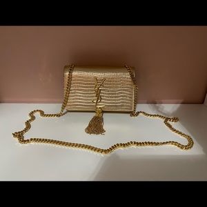 YSL Kate Small gold crossbody